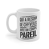 Teecustom Tasse Qui a Besoin de Cheveux – Mug Chauve Bodybuilder –...