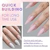 Makartt Poly Nail Gel Kit, 2 PCs 50ML Poly Extension Gel Nail Kit White Pink Colors, Gel Builder for French Design Nail Extension Natural-Looking, Nail Strengthener, 3D Diy Hard Gel Manicures