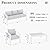 VONZOY Aluminum Patio Furniture,Outdoor Metal Sectional Sofa with Table and Waterproof Covers,White Modern Patio Furniture Set for Garden Backyard (6-Piece)