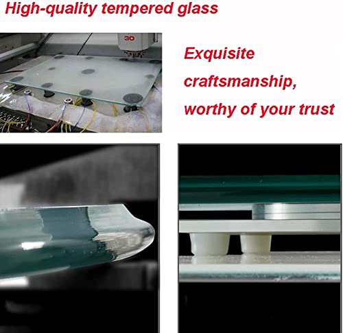 Table à manger rotative avec plateau de service transparent pour repas partagés - 5