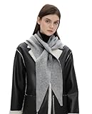 YAMEE Sciarpa Donna Triangolare in Lana Mista Morbida e Leggera,Sciarpa Invernale Donna a Maglia,Unicolore,Coprispalle Elegante per Autunno e Inverno