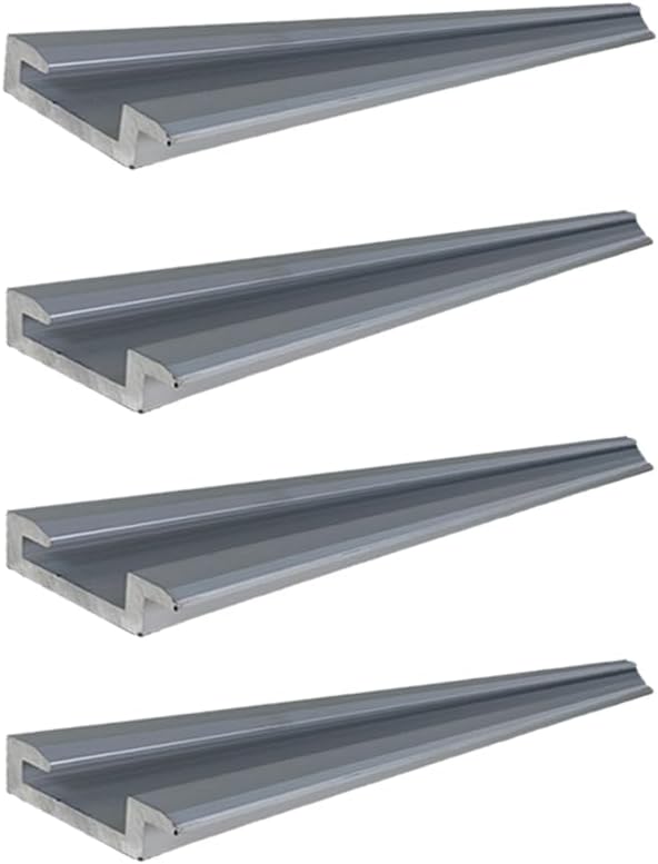 Mytee Products Double L Sliding Winch Track - 6ft Aluminum - LL Track for Flatbed Trailer - Weld-On Bottom Mount for Cargo Tie Down