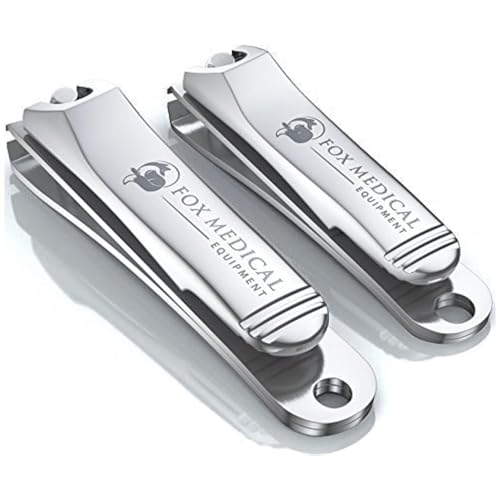 Fox Medical Equipment Professional Nail Clippers Set – Stainless Steel Fingernail & Toenail Clippers for Men, Women & Seniors – Ultra-Sharp Precision, Ergonomic Comfort & Medical-Grade Quality