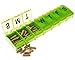 Large 7 Day Pill Box - Weekly Pill Organizer - Vitamins- Medications- Supplements - Fish Oil ∣ Pill Case - Dispenser - Holder -Lime Color ∣Pill Organizer by Survive! Vitamins