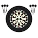 Mission Darts Axis Home Centre | Darts and Dartboard Complete Bundle Including Surround and Oche with 2 Sets of Darts, Black (SU082)