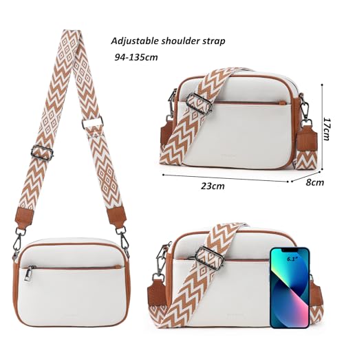 Crossbody Bags for Women Trendy,Vegan Leather Crossbody Purses for Women Small Shoulder Bag Handbags with Wide Strap2