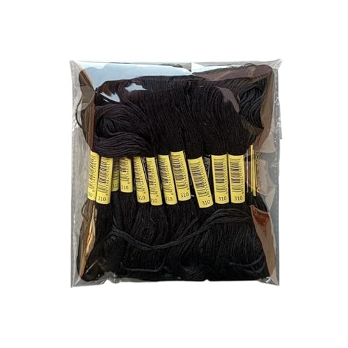 Hilo para punto de cruz multicolor resistente que no se enreda pack de 24 madejas de 8m 2