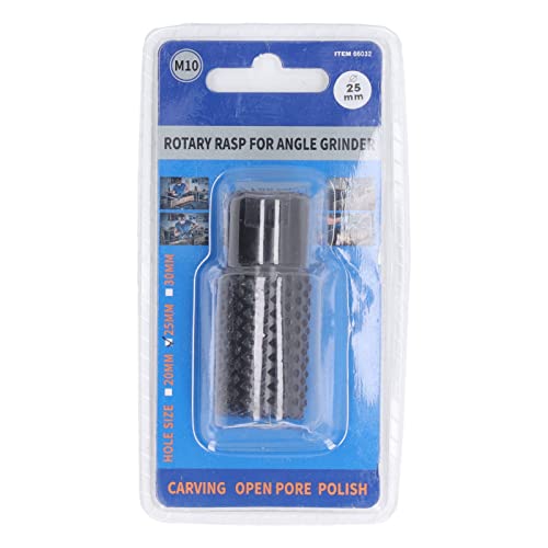 Acouto Raspa per Lime Rotanti, Strumento per la Lavorazione del Legno Fai-da-Te con Finitura Nera Lucida per la Molatura di Lucidatura e Incisione di Plastica su Legno (25 mm)