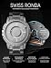 Imagen de EUTOUR Reloj Magnetico Hombre Cuarzo Sin Vidrio Rodamiento de Bolas Relojes de Pulsera para hombres con Correa de Acero inoxidable Plateado