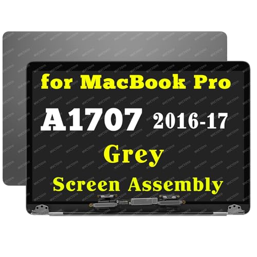 Image of A1707 Screen Replacement for MacBook Pro A1707 Full LCD Screen Display Assembly Late 2016 Mid 2017 EMC 3072 3162 661-08030 661-06375 (Space Gray)