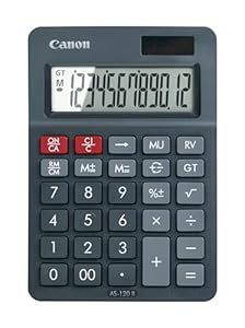 Canon Calculatrice de Bureau 12 Chiffres AS-120 II