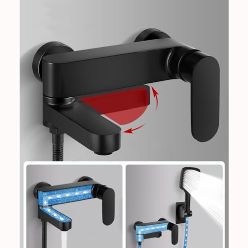 Mitigeur de bain cascade avec douchette et buse rotative à 90 LWX - 3