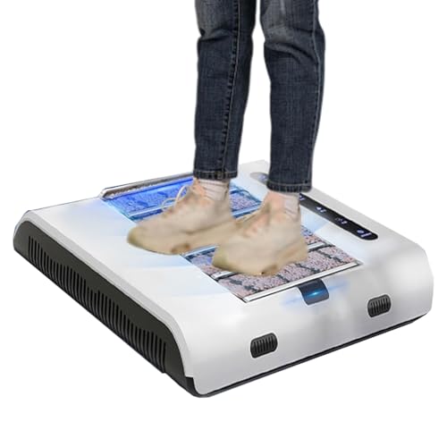 CRBUDY Machine Automatique de Nettoyage de Semelles, Machine de Nettoyage de Semelles de Chaussures, cireuse à Chaussures, pour Hall d'entrée d'hôtel, Centre de Vente