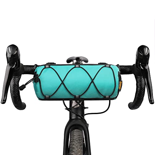 Rhinowalk Bolsa para Manillar de Bicicleta, Bolsa Frontal para Bicicleta, Bolsa de Almacenamiento Bicicletas de montaña, Carretera, Bolsa de Hombro Profesional   Azul