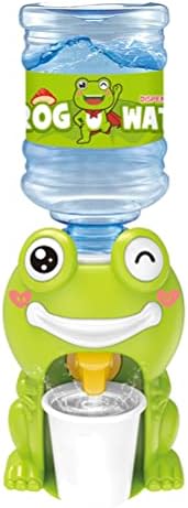 Abaodam Desktop Water Dispenser Cooler Mini Bottom Load for Bedroom- Kids Mini Water Dispenser Frog Animal Style Water Machine- Children Mini Water Dispenser Drink Water Machine Toy for Home (Green)