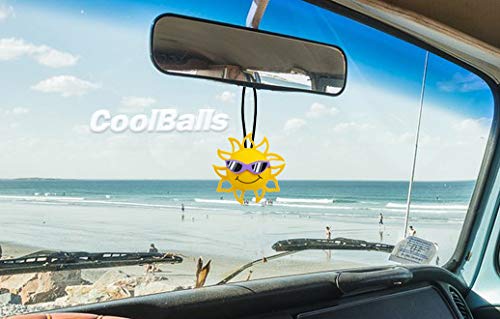 Coolballs California Sunshine W Sunglasses Car Antenna Topper/Auto Mirror Dangler/Cute Dashboard Accessory (Purple Sunglasses) #TOP5