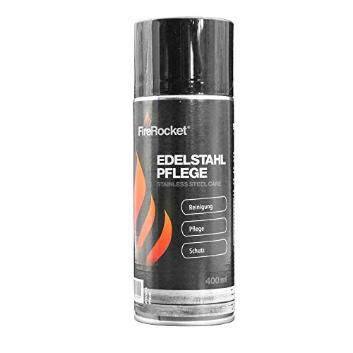 FireRocket 400ml Edelstahl-Pflege Reinigungsspray Edelstahlreiniger gegen Fingerprints Cover