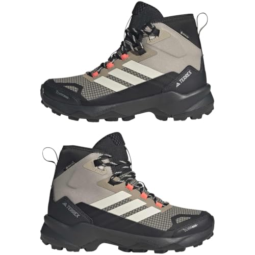 adidas Femme Terrex Skychaser Ax5 Mid Gore-Tex Climawarm+ Hiking Shoes, Blanch Cargo/Wonder White/Core Black, 39 1/3 EU