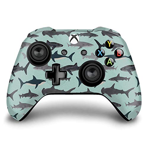Image of Head Case Designs Officially Licensed Andrea Lauren Design Sharks Art Mix Vinyl Sticker Gaming Skin Decal Cover Compatible With Xbox One S /X Controller