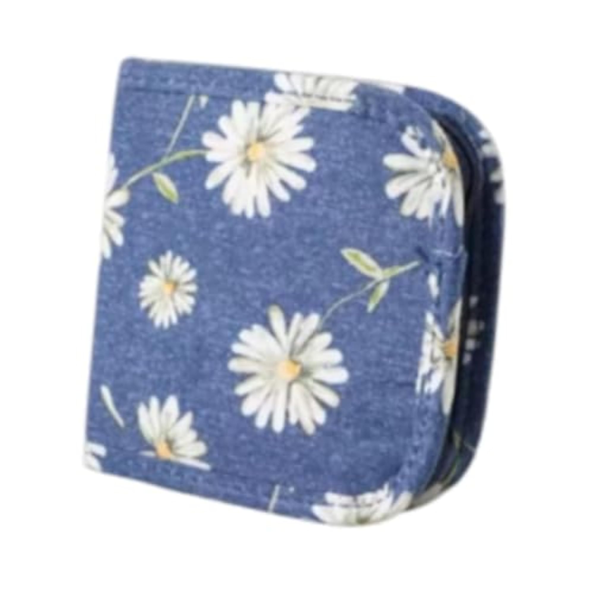 Sturdy Crochet Hook Case for Thread & Pin Travel, Daisy Design