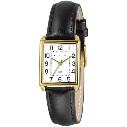 RELÓGIO LINCE FEMININO COURO DOURADO LQC4823L25 C2PX