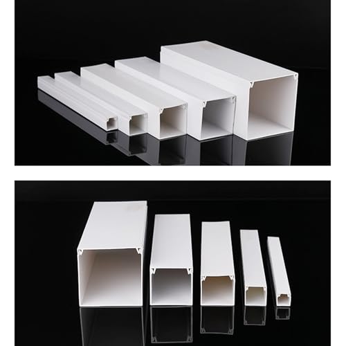 Cubierta para cables, escondite de cables en esquina, pintable, para organizar cables detrás de la TV (20 x 20 mm), 2 unidades de 1 m cada una miniatura 5