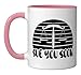 Lawyer Law Justice Bar Exam Paralegal Judge Attorney Ceramic Mug, Pink/White