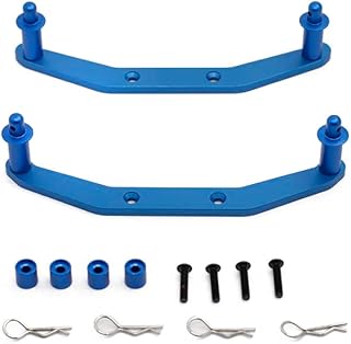 C31686BLUE Alloy Machined Front & Rear Body Mounts for Traxxas 1/10 Slash 4X4 Truck