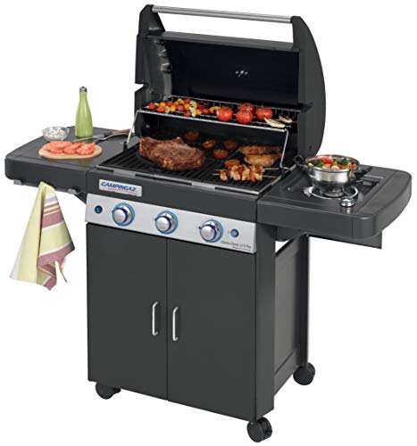 Campingaz 2000035951 Gasgrill 3 Series Classic LDS Plus, großer BBQ Grillwagen mit 3 starken Edelstahlbrennern und Seitenkocher
