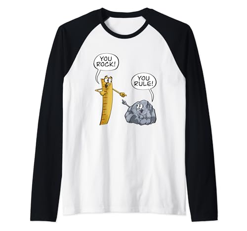 Broma graciosa de You Rock You Rule Camiseta Manga Raglan