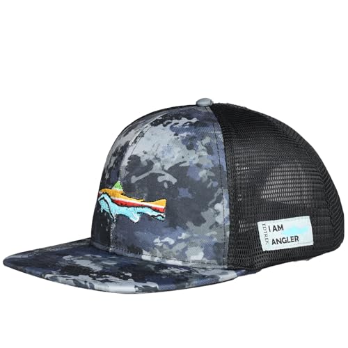 Image of EDTREK Outdoorsman Pro Trucker Breathable Mesh Performance Cap - Flat Brim Snapback Hat