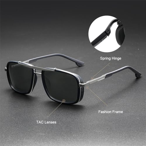 Lunettes de soleil polarisées homme anti-éblouissement cyclisme rétro