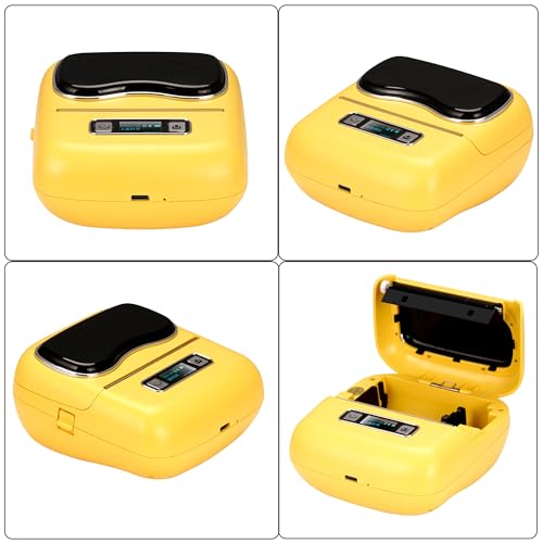 Image of L9 Label Maker, 3 Inch Thermal Printer Support 25-80mm Width Label, Bluetooth Portable Label Maker Machine with Tape with 1 Roll 70x40mm Labels for Product, Address, Clothing, Barcode & Small Business
