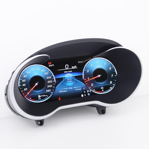 PEMP Upgrade 12.3 Inch LCD Digital Cluster Dashboard Compatible for Mercedes Benz C GLC Class W205 X253 2016-2019 NTG5.0