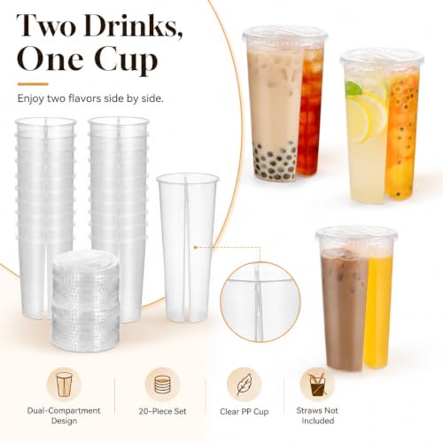 Vasos de plástico en forma de corazón para tés de burbujas en parejas y picnics 8