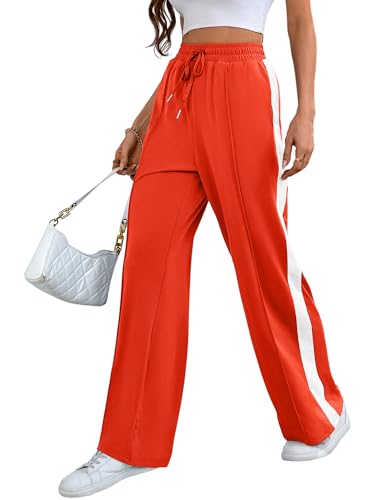Bellcoco Wide Leg Sweatpants Women High Waisted Baggy Sweat Pants