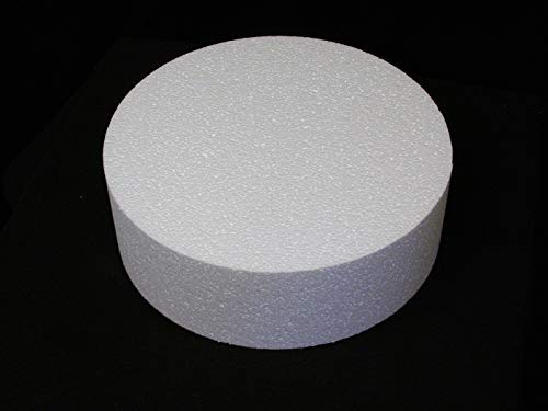 Shape Innovation - Round 4" Cake Dummy set - Set Of 6, Each 4" High By 6", 8", 10", 12", 14", 16" Round - Perfect for wedding cakes, birthday cakes, display cakes, window displays, parties