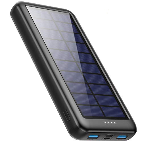 Trswyop Solar Power Bank 26800mAh, Solar Charger?3 Input & 2 Output? Portable Charger, High Capacity Fast Charging External Battery Pack with USB C Input for iPhone, iPad, Samsung Galaxy and more