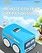 Zheob Magic Mini RC Bus - 2026 Upgraded Gesture & Remote Control Smart Sensor Car, Auto-Avoidance Line Tracking Desktop RC Vehicle with LED Expression Lights, Follow Gesture + Remote Driving (Blue)