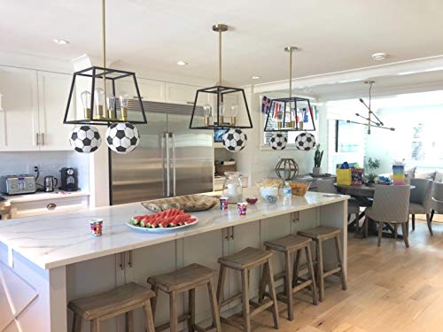 Kesoto 8 In Soccer Ball Paper Lantern Decoration Soccer Goal Birthday Party Decoration - Pack Of 5 #TOP4