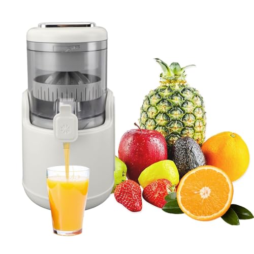 Electric Juicer, USB Rechargeable Juicer with 360° All Round Motor, Leakproof Spout, Compact Squeezer for Vegetables and Fruits