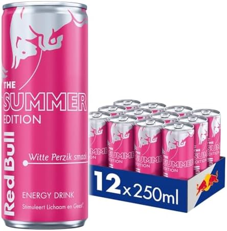 Red Bull Energy Drink Peach Edition White Peach 250ml, 12 Pack