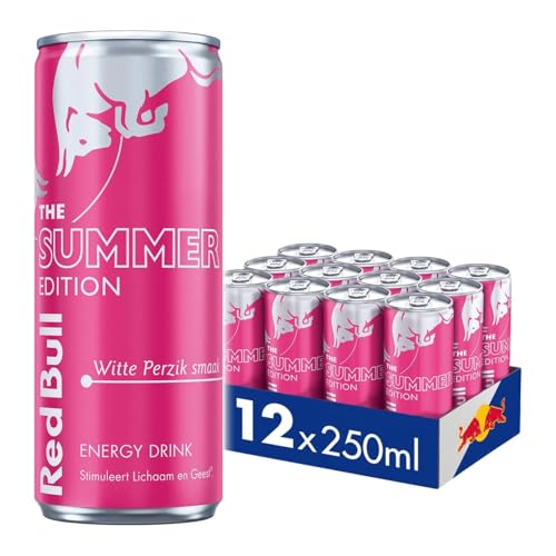 Red Bull Energy Drink Peach Edition White Peach 250ml, 12 Pack