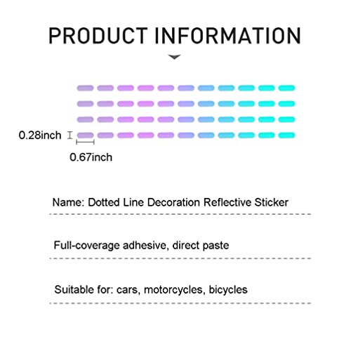 Yaoqiyou 4Pcs Luminous Car Reflective Stickers Decorative Stripe,Night Safety Warning Car Decals Universal For Car Motorcycle Bike(4 Pcs) #TOP6