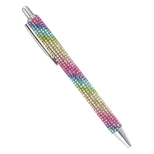 Generisch Bling Bolígrafo, mina de 1,0 mm, piedras de cristal brillantes, sensación de escritura de lujo, Penna Con Cristalli, Stylo Strass | Pluma De | Fancy Sparkly Crystal Pens | Regalo para Mujer
