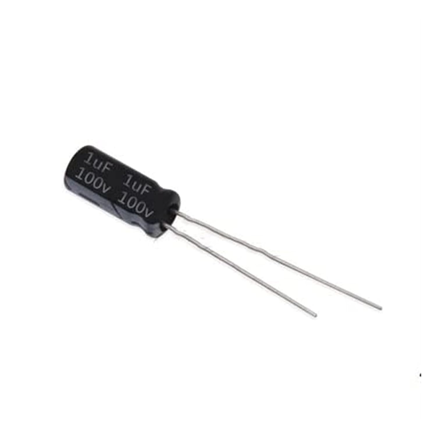 AHDDX 1000pcs 100V1UF Radial Electrolytic Capacitors 1uF 100V 5mm*11mm Industrial Electrical Components .0112