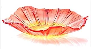 TINGBEROO Home Unleaded Tabletop Crystal Glass Bowl Fruit Plate Decorative Plate Fruit Basket