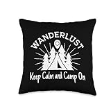 Wanderlust Gift Decor Travel Adventure Forest Throw Pillow