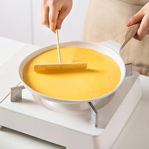 Kloahmo Nonstick 9.5-Inch Crepe Pan - Induction Compatible, PFOA Free, Ideal for Pancake Pan, Tawa Pan for Roti Indian, Griddle, Dosa Pan Non Stick