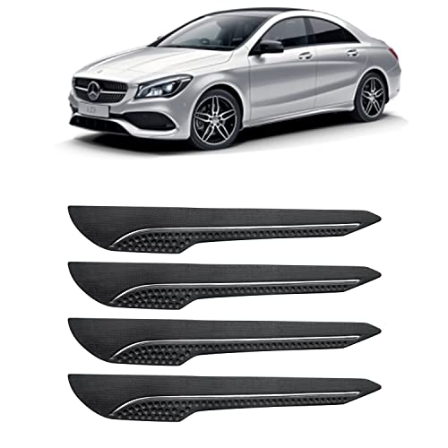 Image of AOSIS-Car Bumper Protector /Bumper Guard for MercedesBenz CLA with Single Chrome Stripe (4-Pcs)